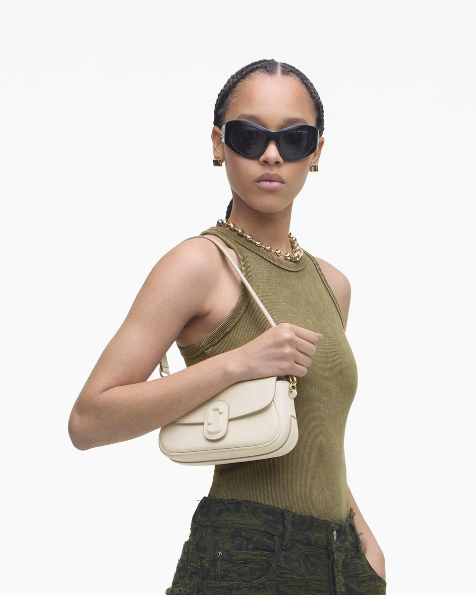 Sac Porté Épaule Marc Jacobs The Clover Shoulder Bag Femme Blanche | 243BZIMNA