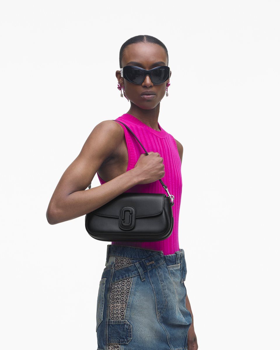 Sac Porté Épaule Marc Jacobs The Large Clover Shoulder Bag Femme Noir | 473VQDCRA
