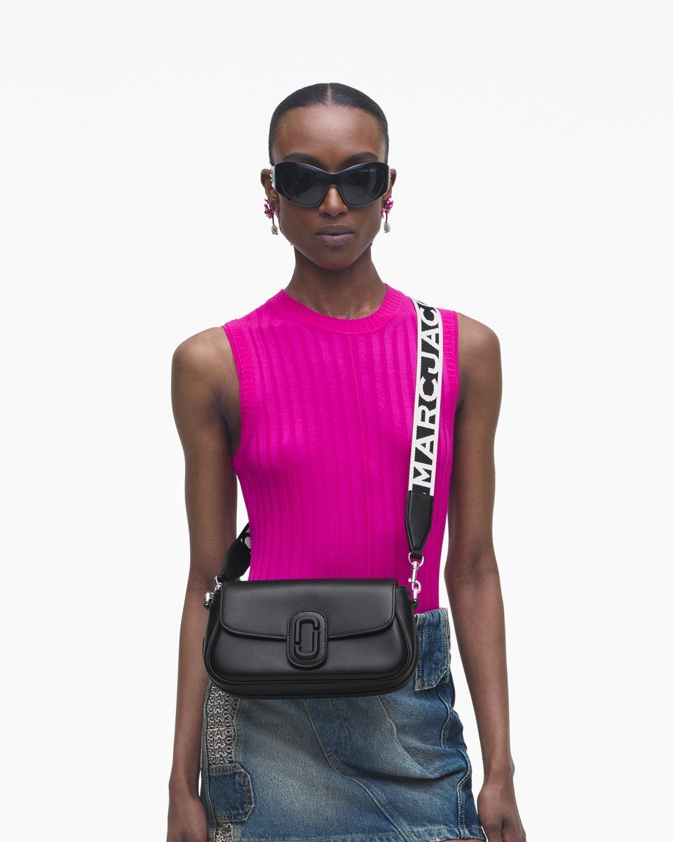 Sac Porté Épaule Marc Jacobs The Large Clover Shoulder Bag Femme Noir | 473VQDCRA