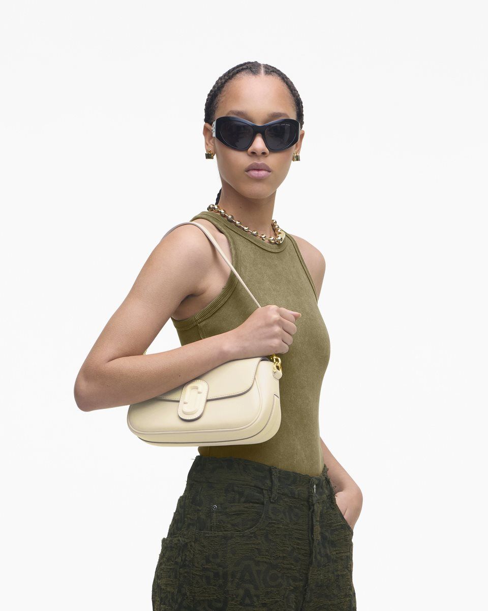 Sac Porté Épaule Marc Jacobs The Large Clover Shoulder Bag Femme Blanche | 915RVWCUB