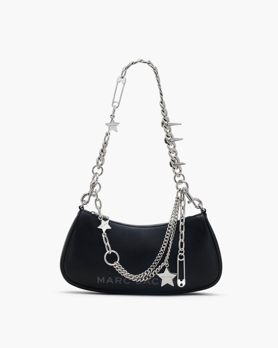 Sac Porté Épaule Marc Jacobs The Star Charm Shoulder Bag Femme Noir | 189SBUIEG