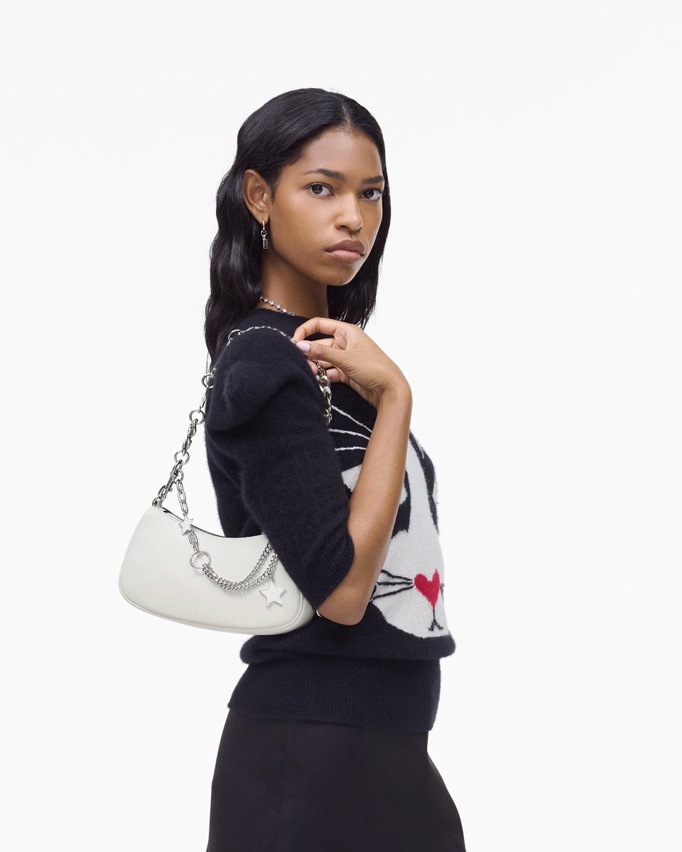 Sac Porté Épaule Marc Jacobs The Star Charm Shoulder Bag Femme Cotton | 816ANKRUG