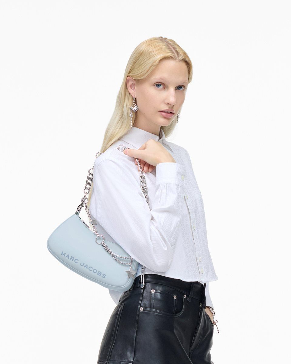 Sac Porté Épaule Marc Jacobs The Star Charm Shoulder Bag Femme Bleu | 869UVGCSB