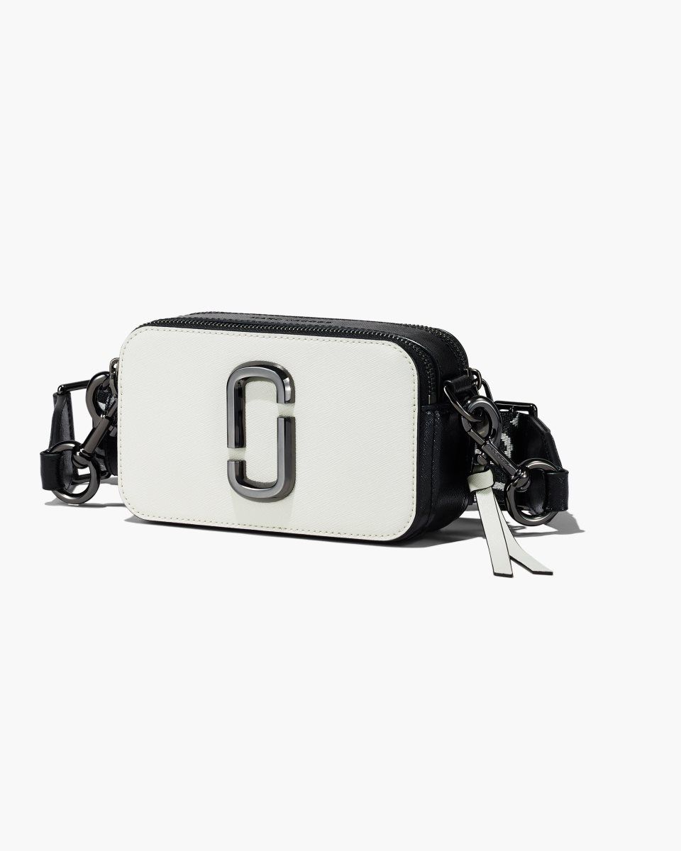 Sac Snapshot Marc Jacobs The Bi-Color Snapshot Femme Noir Blanche | 296FXLMRB