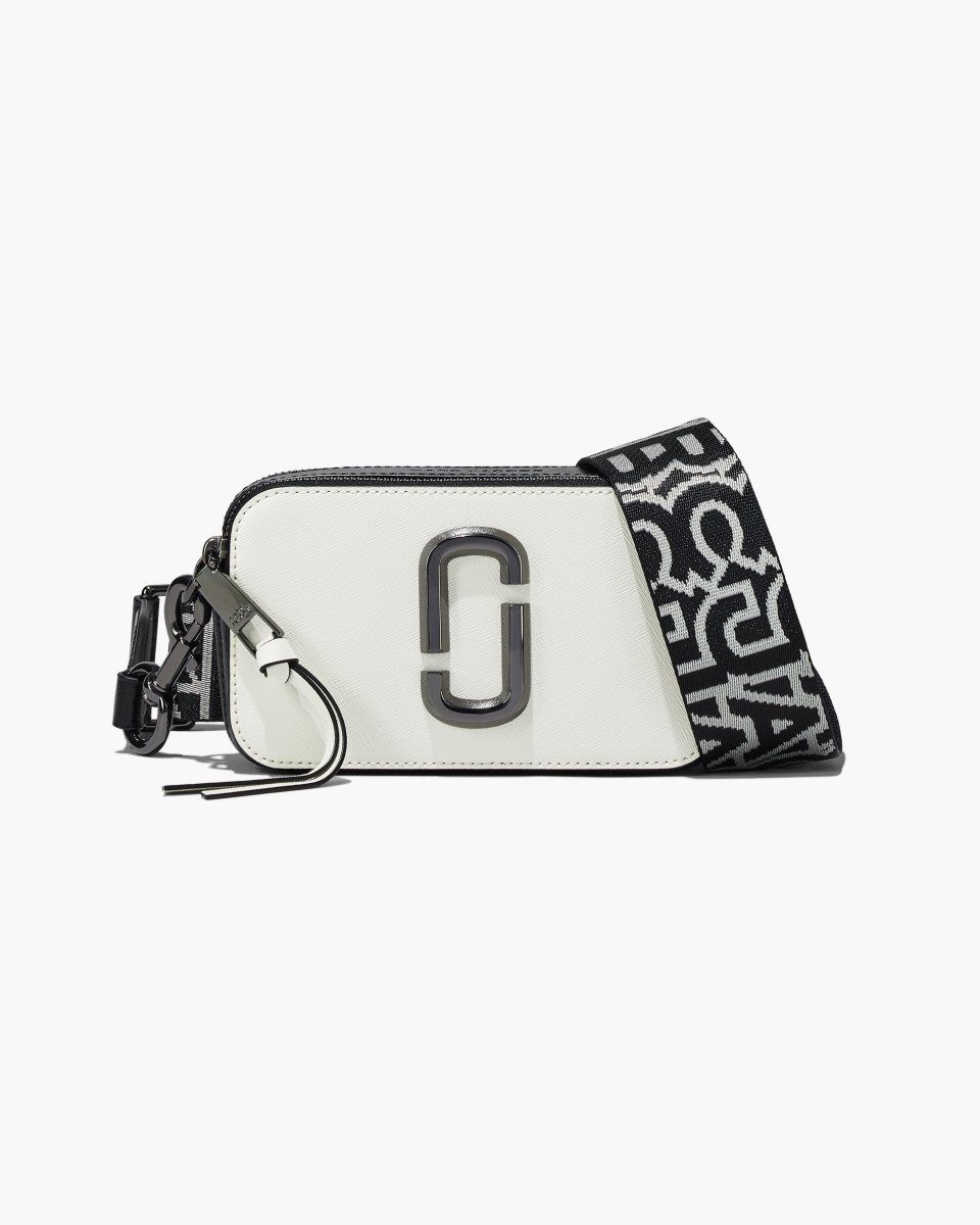 Sac Snapshot Marc Jacobs The Bi-Color Snapshot Femme Noir Blanche | 296FXLMRB