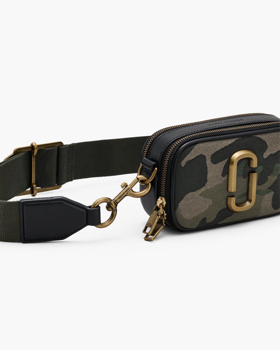 Sac Snapshot Marc Jacobs The Camo Jacquard Snapshot Femme Camouflage Multicolore | 184GORWDN