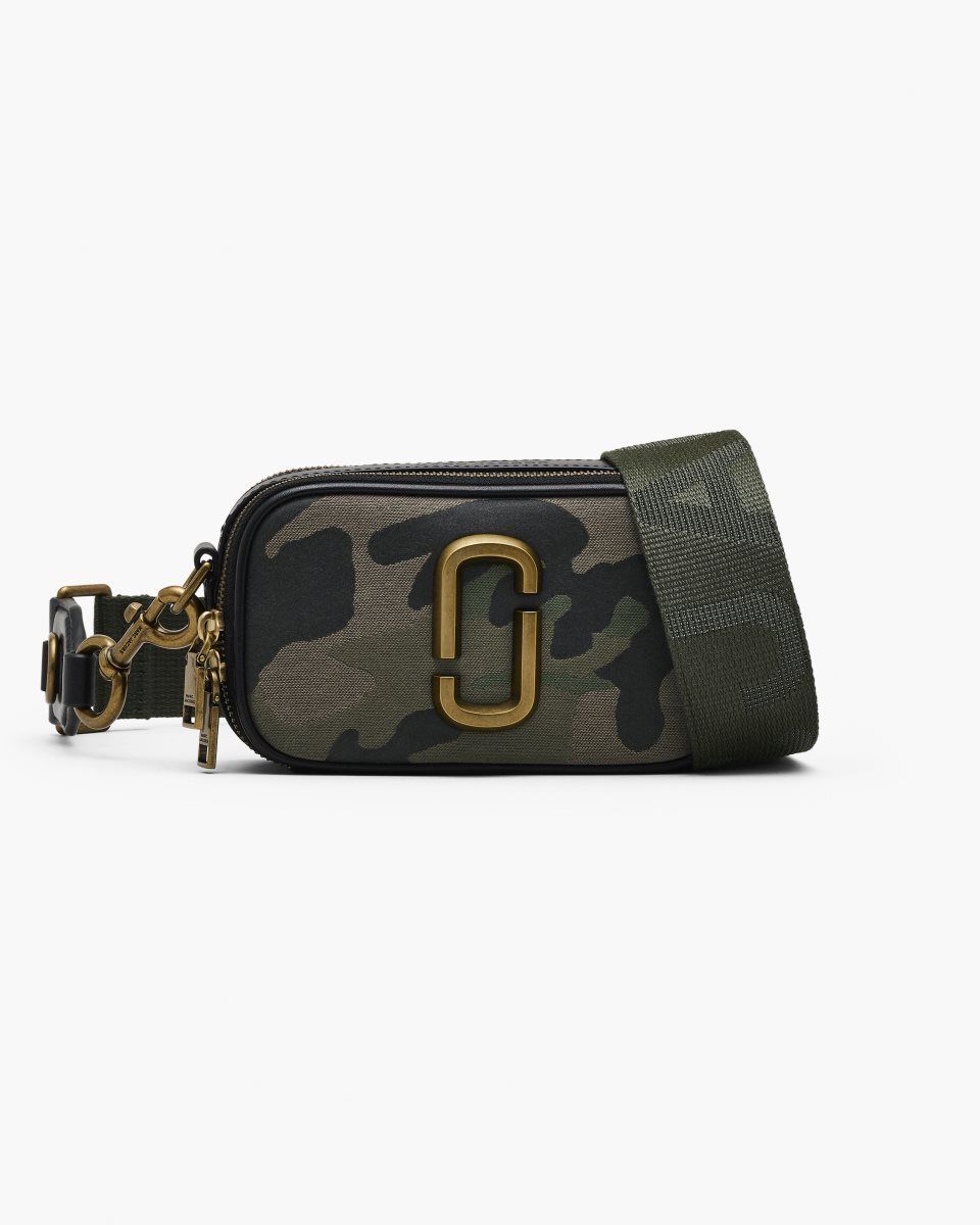 Sac Snapshot Marc Jacobs The Camo Jacquard Snapshot Femme Camouflage Multicolore | 184GORWDN