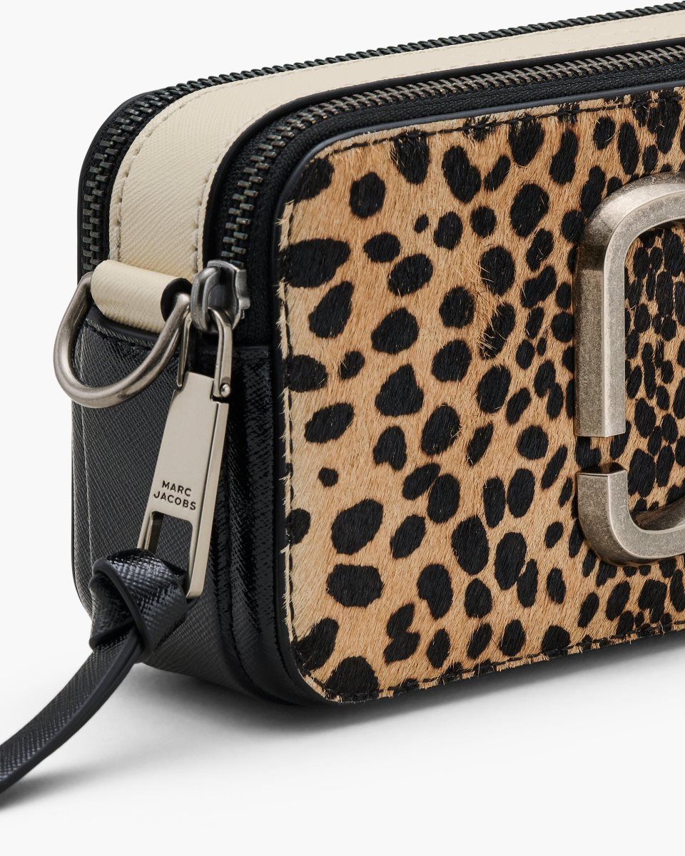 Sac Snapshot Marc Jacobs The Cheetah Haircalf Snapshot Femme Noir Multicolore | 872PQDBJX