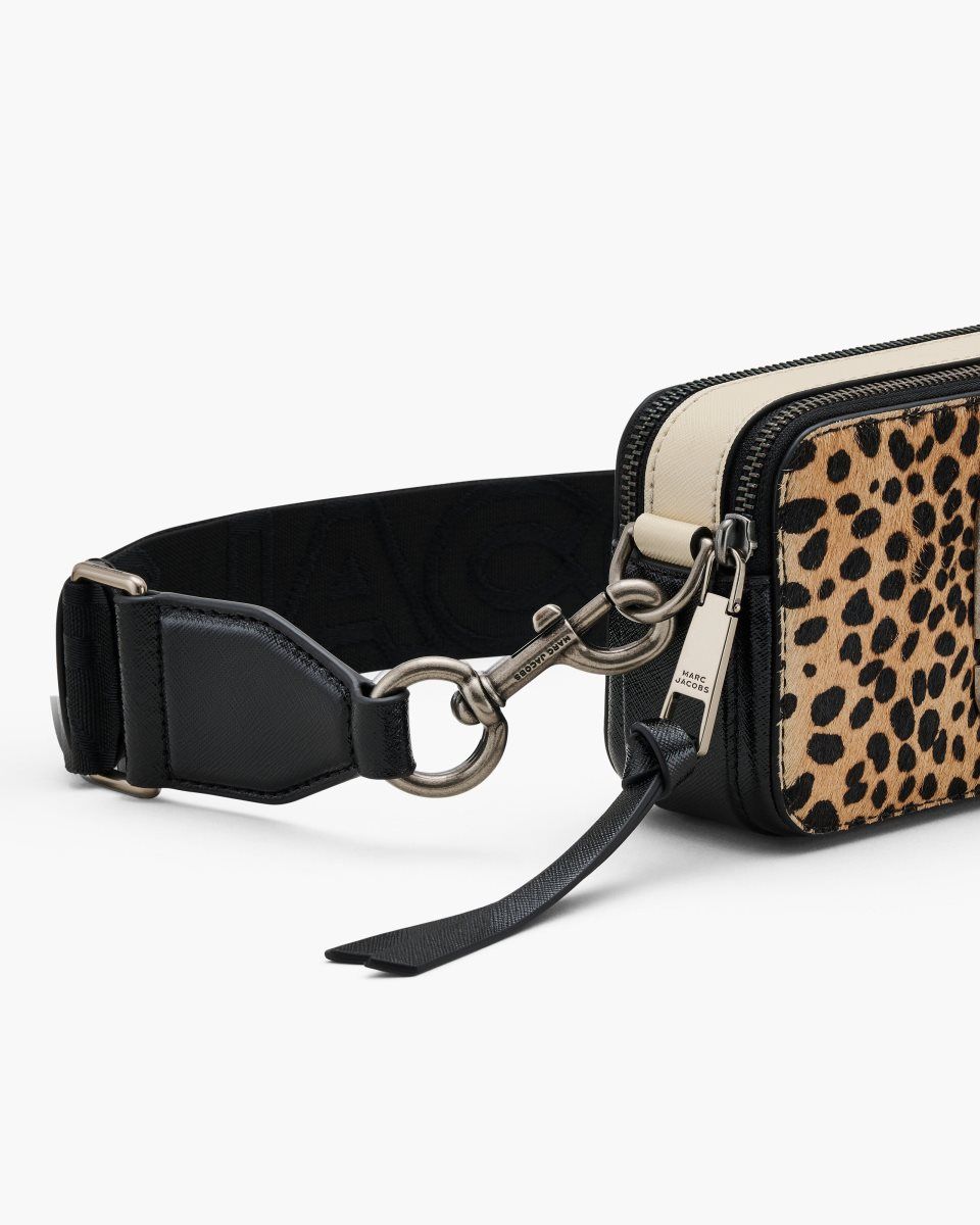 Sac Snapshot Marc Jacobs The Cheetah Haircalf Snapshot Femme Noir Multicolore | 872PQDBJX