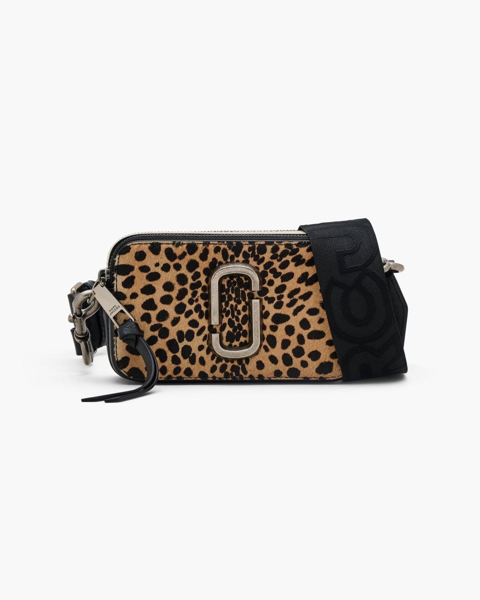 Sac Snapshot Marc Jacobs The Cheetah Haircalf Snapshot Femme Noir Multicolore | 872PQDBJX