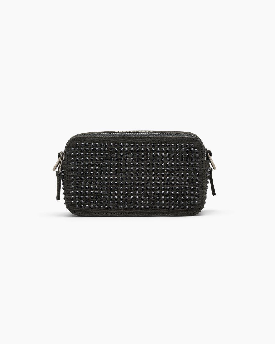 Sac Snapshot Marc Jacobs The Crystal Canvas Snapshot Femme Noir | 385IJCDNQ