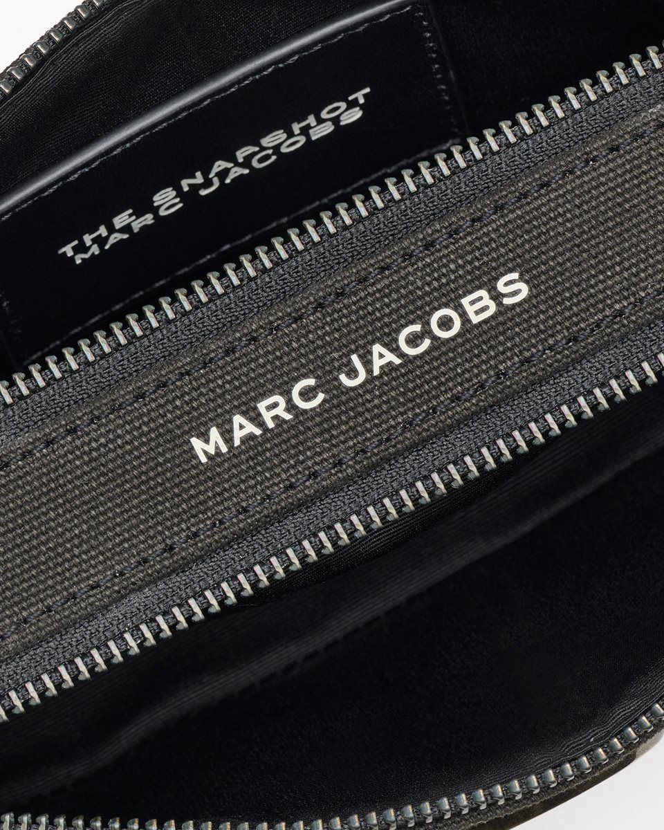 Sac Snapshot Marc Jacobs The Crystal Canvas Snapshot Femme Noir | 385IJCDNQ