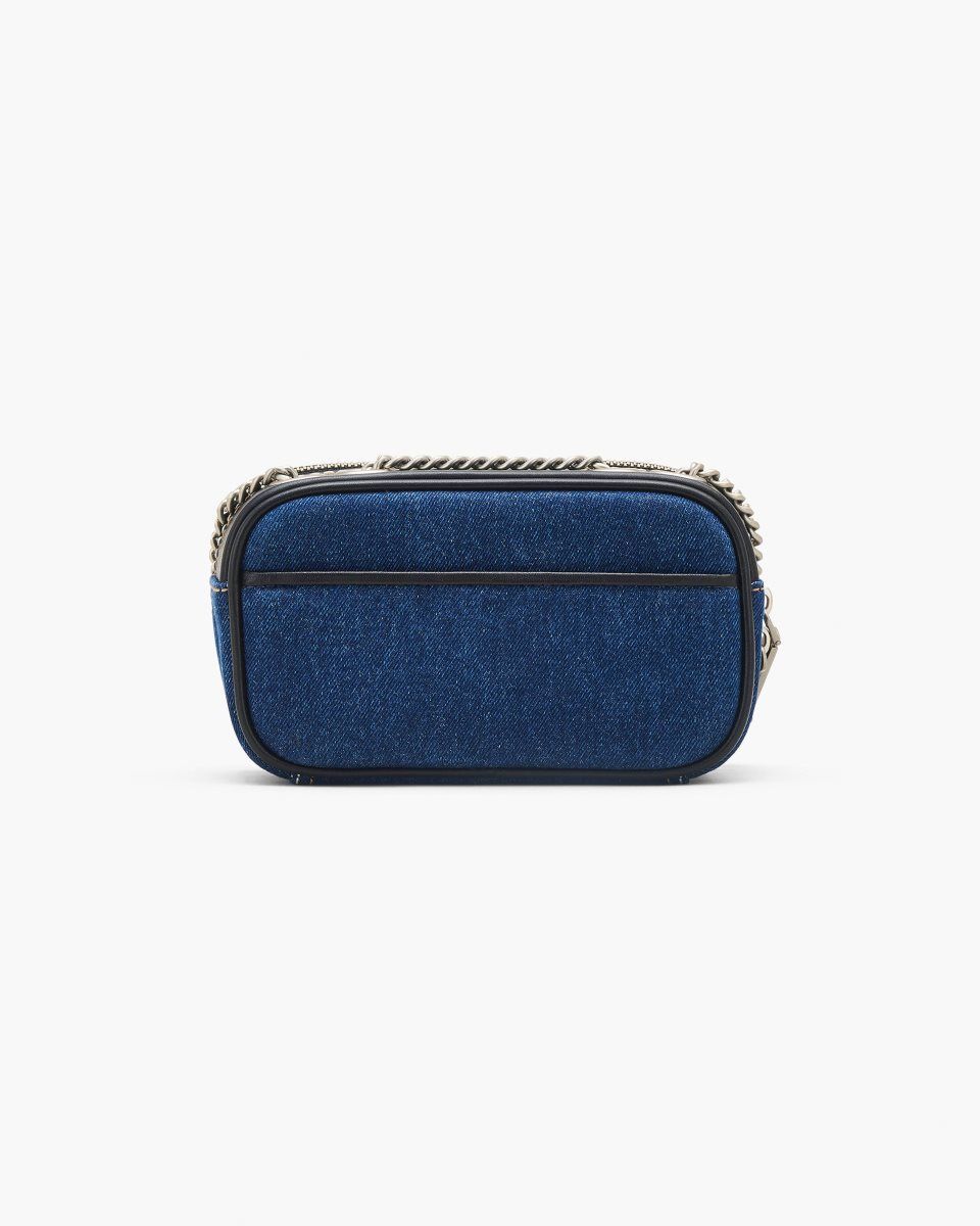 Sac Snapshot Marc Jacobs The Denim Chain Snapshot Femme Lavage Foncé | 159SVTDPA
