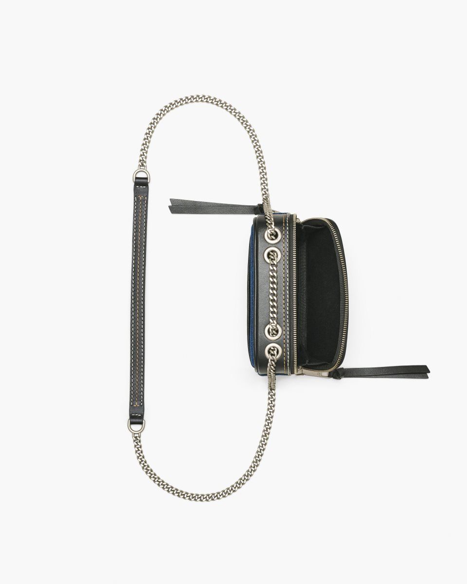 Sac Snapshot Marc Jacobs The Denim Chain Snapshot Femme Lavage Foncé | 159SVTDPA