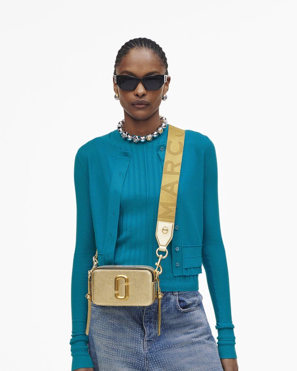 Sac Snapshot Marc Jacobs The Metallic Snapshot Femme Doré | 418WZNEML
