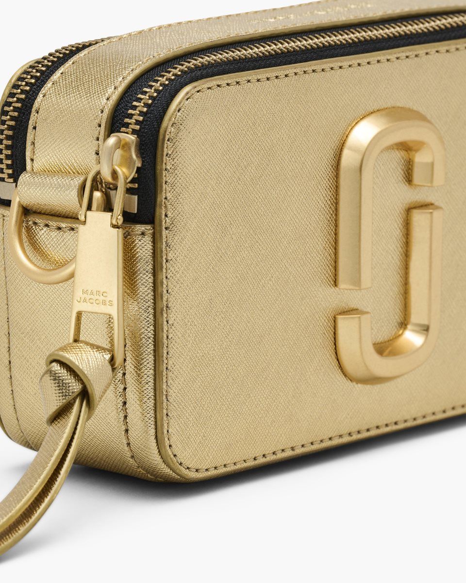 Sac Snapshot Marc Jacobs The Metallic Snapshot Femme Doré | 418WZNEML