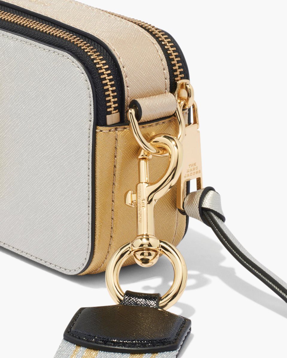 Sac Snapshot Marc Jacobs The Snapshot Metallic Femme Platine Multicolore | 729EHUMWZ