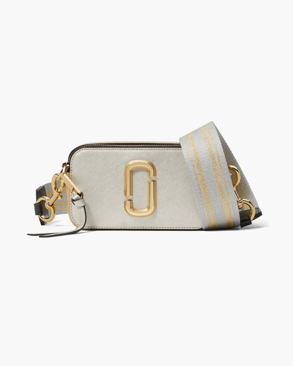 Sac Snapshot Marc Jacobs The Snapshot Metallic Femme Platine Multicolore | 729EHUMWZ