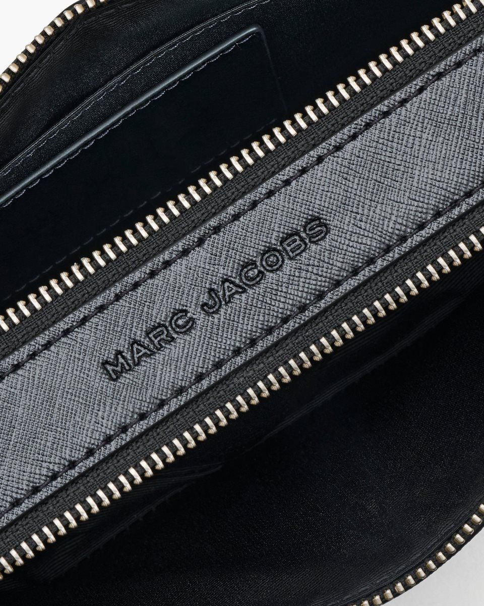 Sac Snapshot Marc Jacobs The Star Patchwork Leather Snapshot Femme Noir Blanche | 297CSOLTG