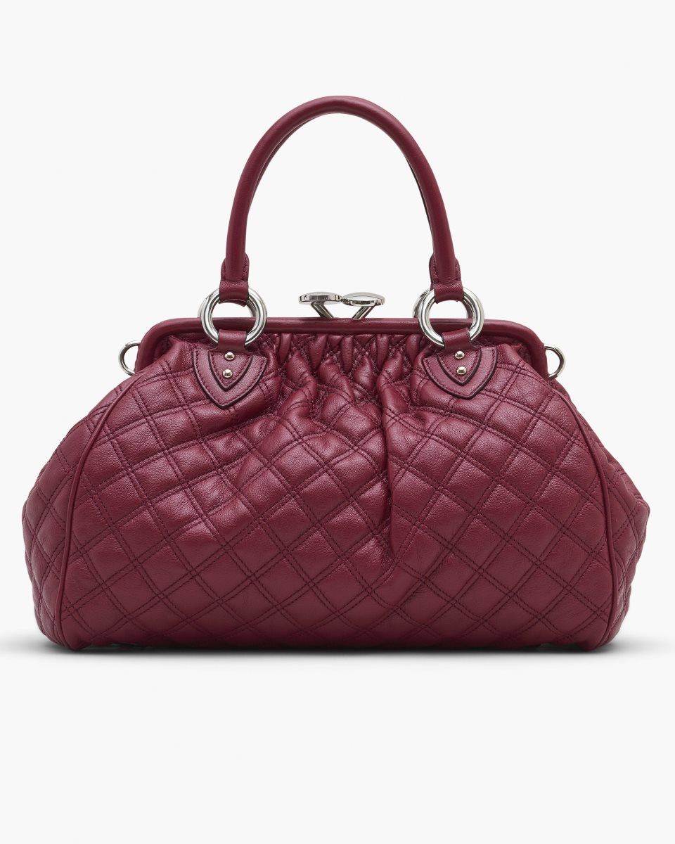 Sac a Main Marc Jacobs Re-Edition Quilted Leather Stam Bag Femme Rose | 785AMOSLH