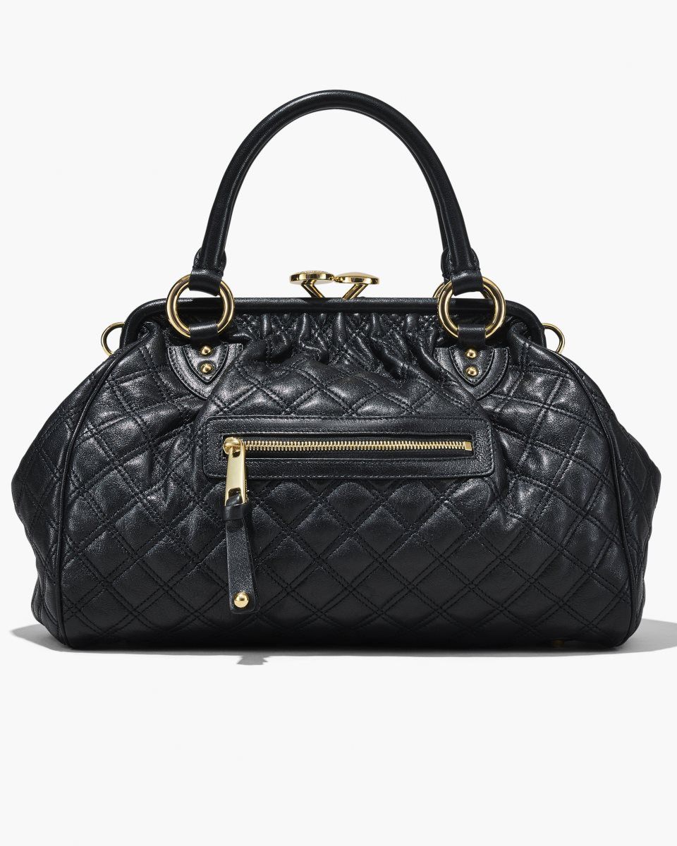 Sac a Main Marc Jacobs Re-Edition Quilted Leather Stam Bag Femme Noir | 093XYMOPU