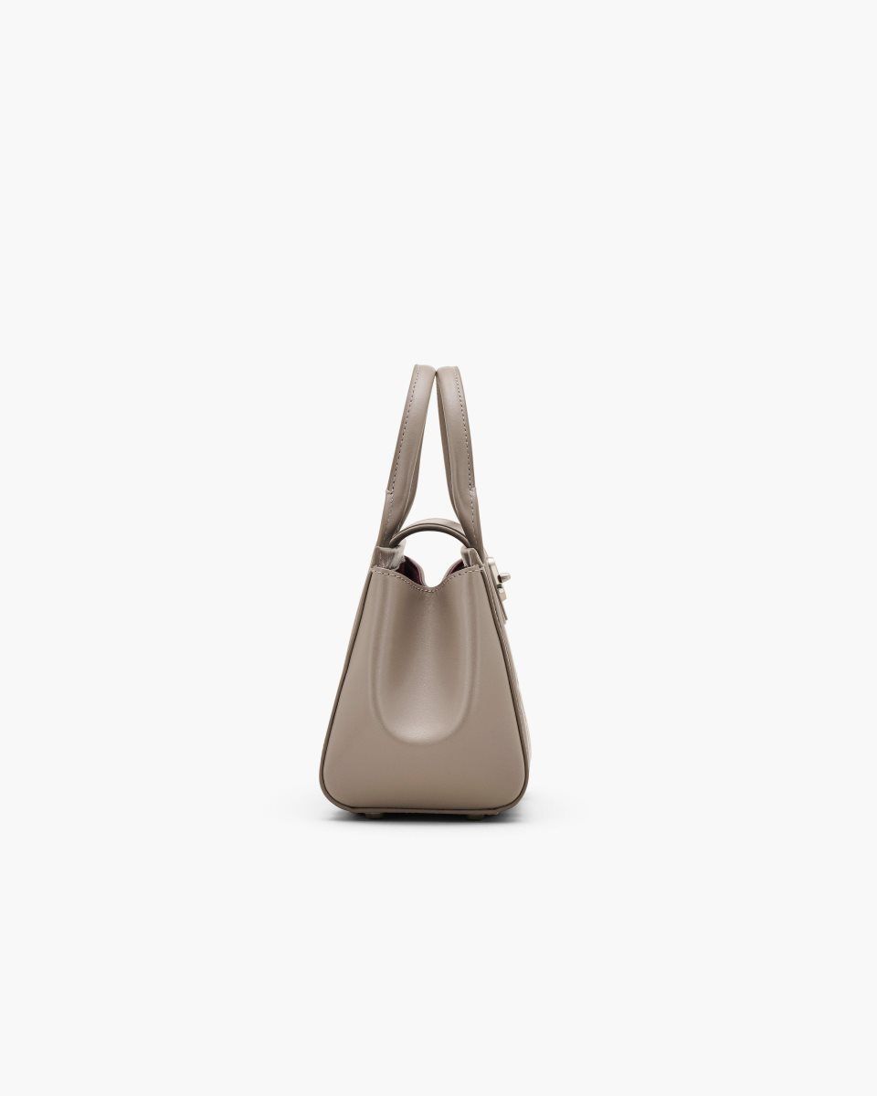 Sac a Main Marc Jacobs The Turnlock Crossbody Tote Bag Femme Cement | 309CGDBTR