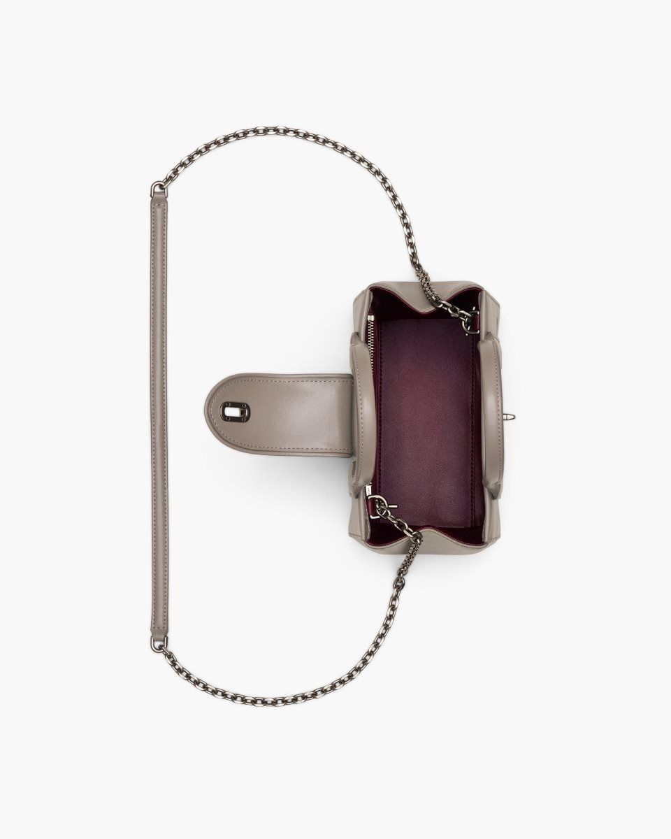 Sac a Main Marc Jacobs The Turnlock Crossbody Tote Bag Femme Cement | 309CGDBTR