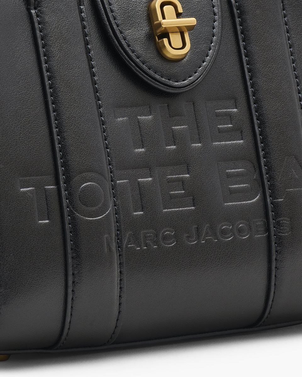 Sac a Main Marc Jacobs The Turnlock Crossbody Tote Bag Femme Noir | 974VJHQBT