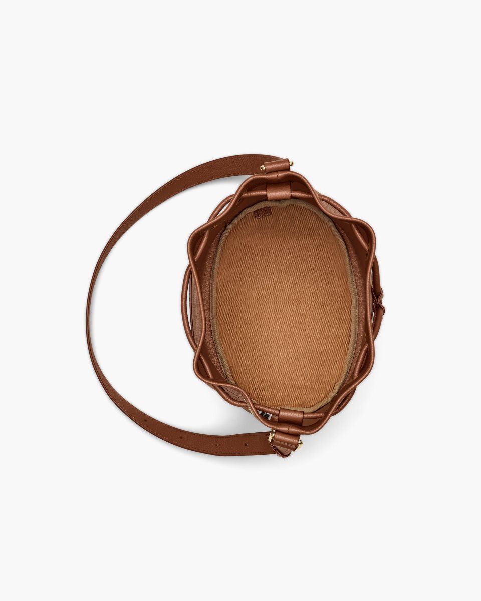 Sacs Seau Marc Jacobs The Leather Large Bucket Bag Femme Argan Oil | 921UDHQOR