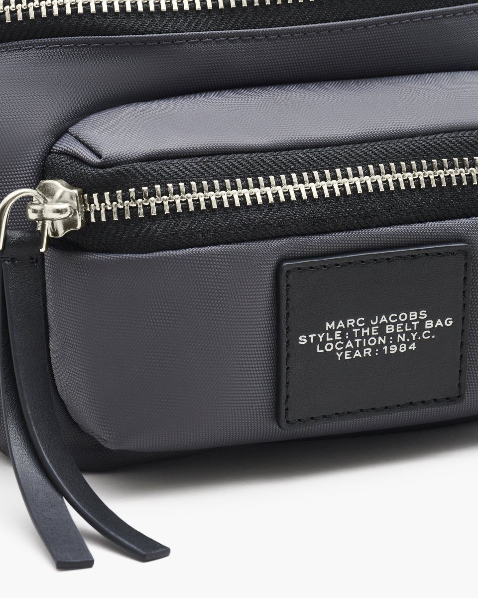Sacs à Dos Marc Jacobs The Biker Nylon Belt Bag Femme Grise Foncé | 536PKLUHQ