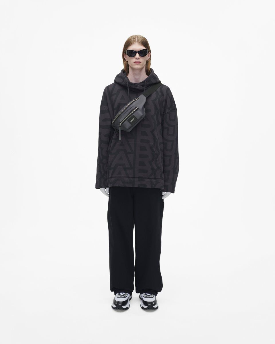 Sacs à Dos Marc Jacobs The Biker Nylon Belt Bag Femme Grise Foncé | 536PKLUHQ