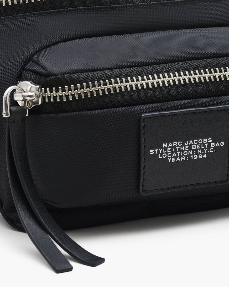 Sacs à Dos Marc Jacobs The Biker Nylon Belt Bag Femme Noir | 709HKBXSG