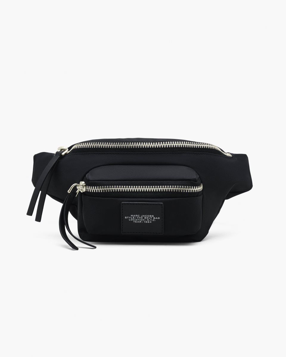 Sacs à Dos Marc Jacobs The Biker Nylon Belt Bag Femme Noir | 709HKBXSG