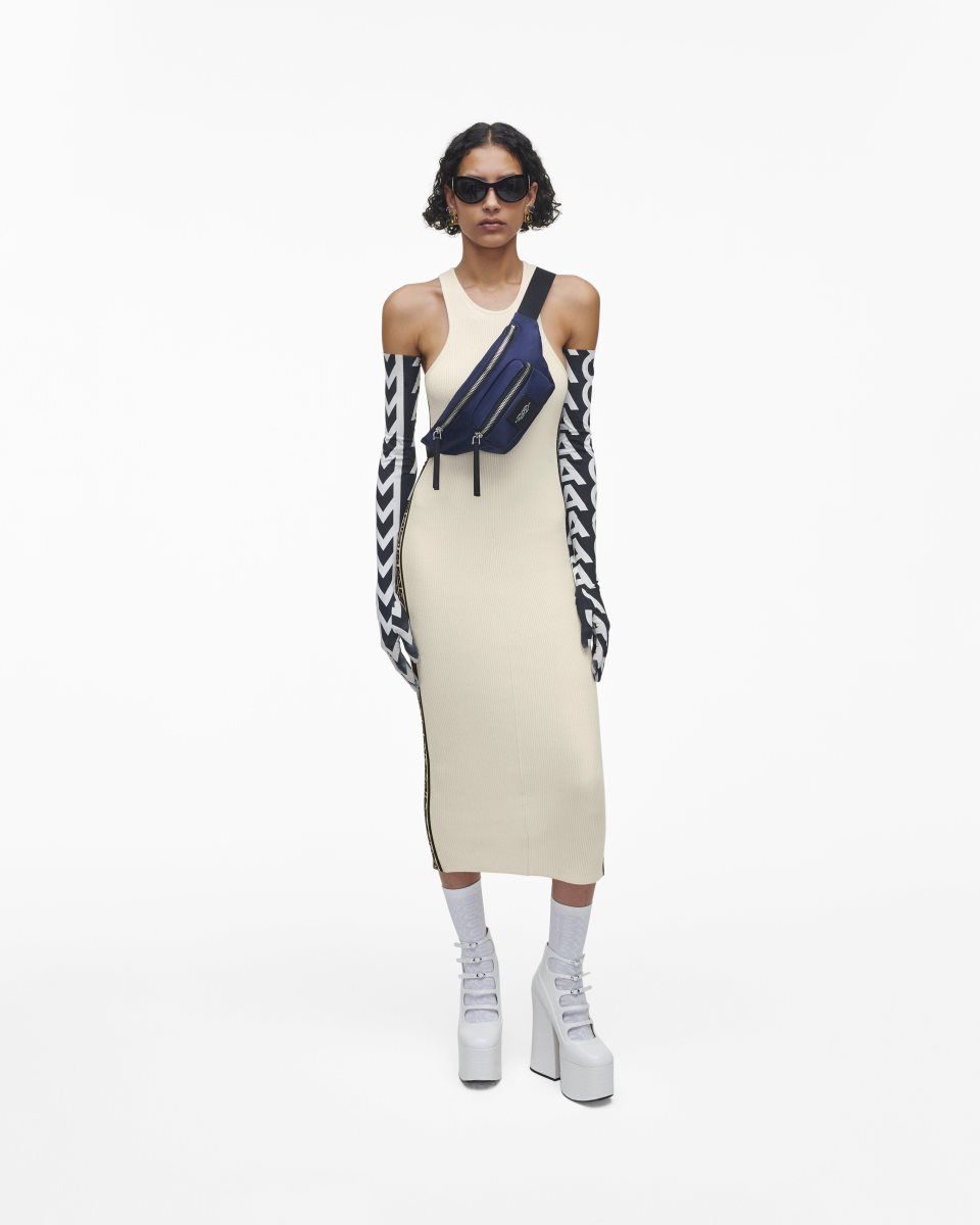 Sacs à Dos Marc Jacobs The Biker Nylon Belt Bag Femme Bleu | 849HXUVQK