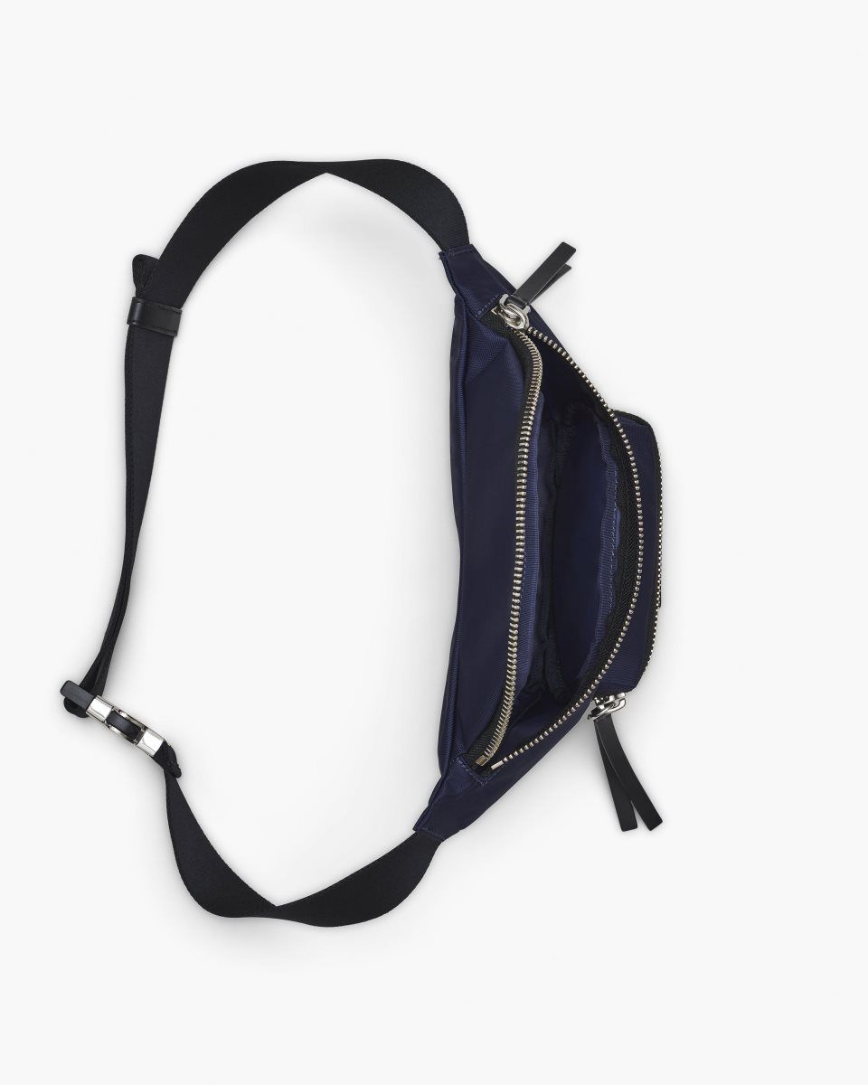 Sacs à Dos Marc Jacobs The Biker Nylon Belt Bag Femme Bleu | 849HXUVQK