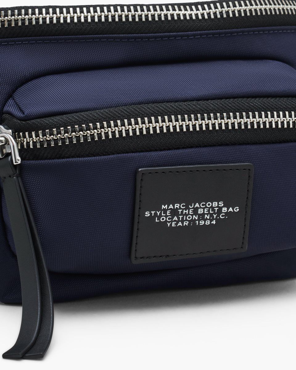Sacs à Dos Marc Jacobs The Biker Nylon Belt Bag Femme Bleu | 849HXUVQK