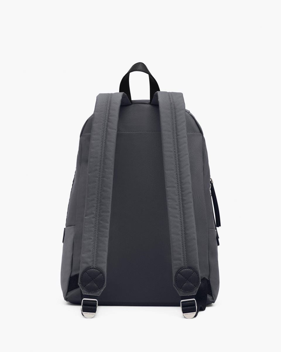 Sacs à Dos Marc Jacobs The Biker Nylon Large Backpack Femme Grise Foncé | 432LAUGSK