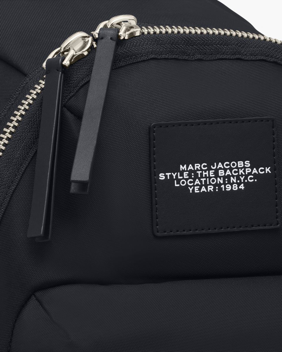 Sacs à Dos Marc Jacobs The Biker Nylon Large Backpack Femme Noir | 497LRJBGP