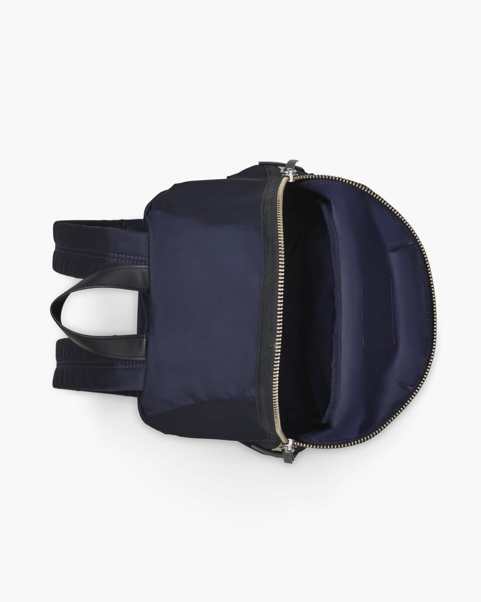 Sacs à Dos Marc Jacobs The Biker Nylon Large Backpack Femme Bleu | 165YOMHLZ