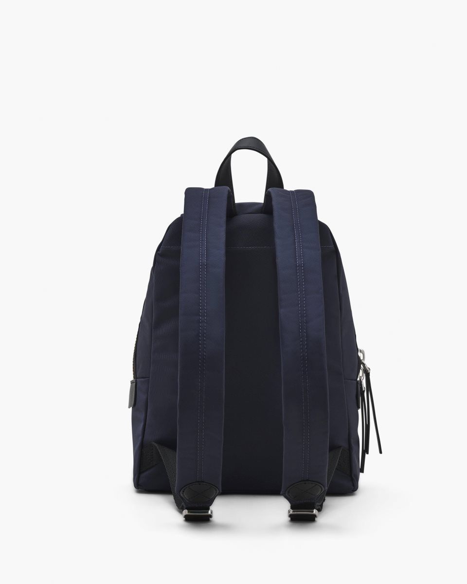 Sacs à Dos Marc Jacobs The Biker Nylon Medium Backpack Femme Bleu | 523YGXTAJ