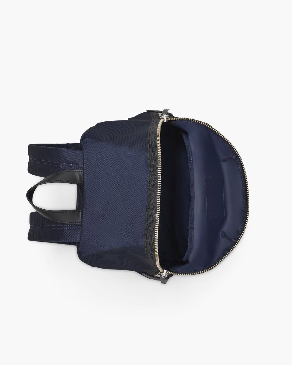Sacs à Dos Marc Jacobs The Biker Nylon Medium Backpack Femme Bleu | 523YGXTAJ