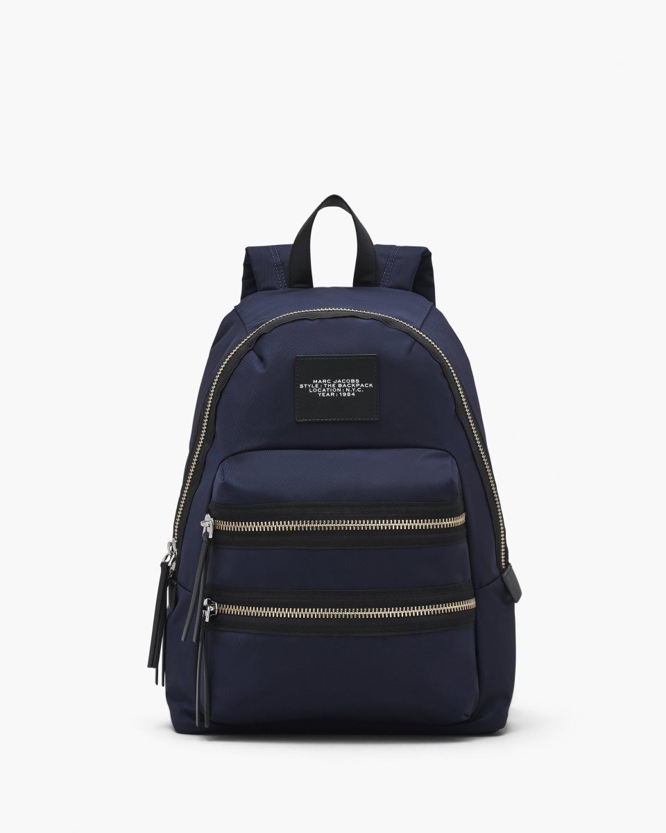 Sacs à Dos Marc Jacobs The Biker Nylon Medium Backpack Femme Bleu | 523YGXTAJ