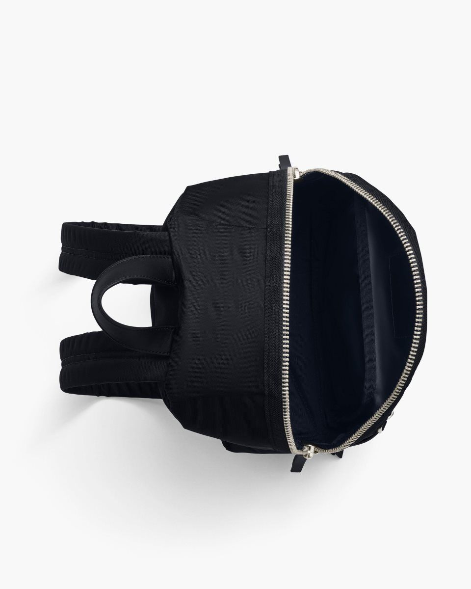 Sacs à Dos Marc Jacobs The Biker Nylon Medium Backpack Femme Noir | 982UIBRQX