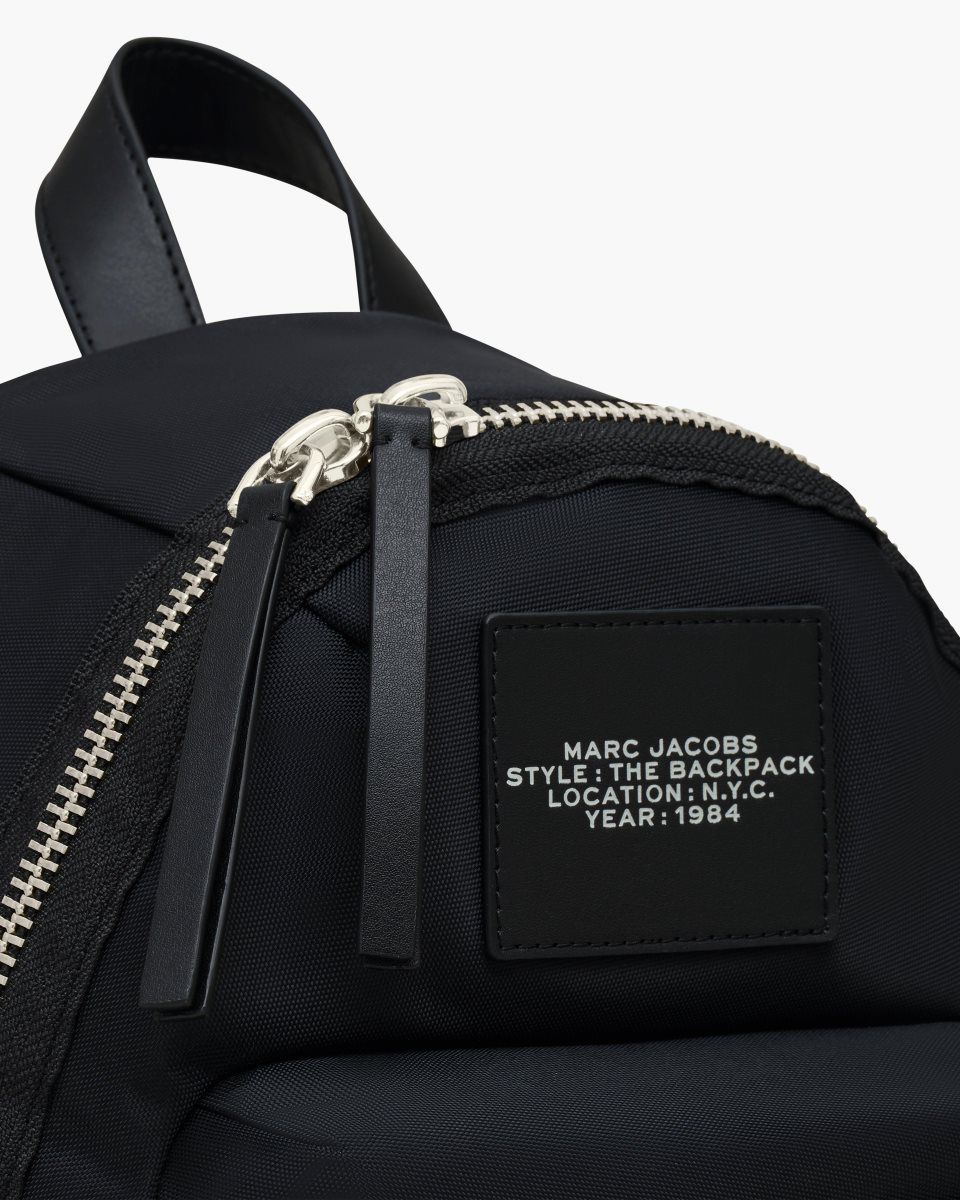 Sacs à Dos Marc Jacobs The Biker Nylon Medium Backpack Femme Noir | 982UIBRQX