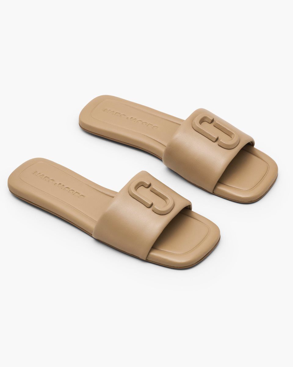 Sandale Marc Jacobs The J Marc Leather Sandal Femme Marron | 316DRLTXY