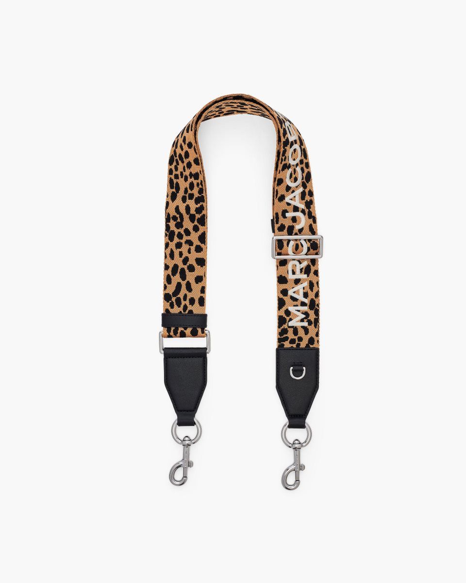 Sangle De Sac Marc Jacobs The Cheetah Embroidered Logo Strap Femme Noir Multicolore | 092DCRBOU
