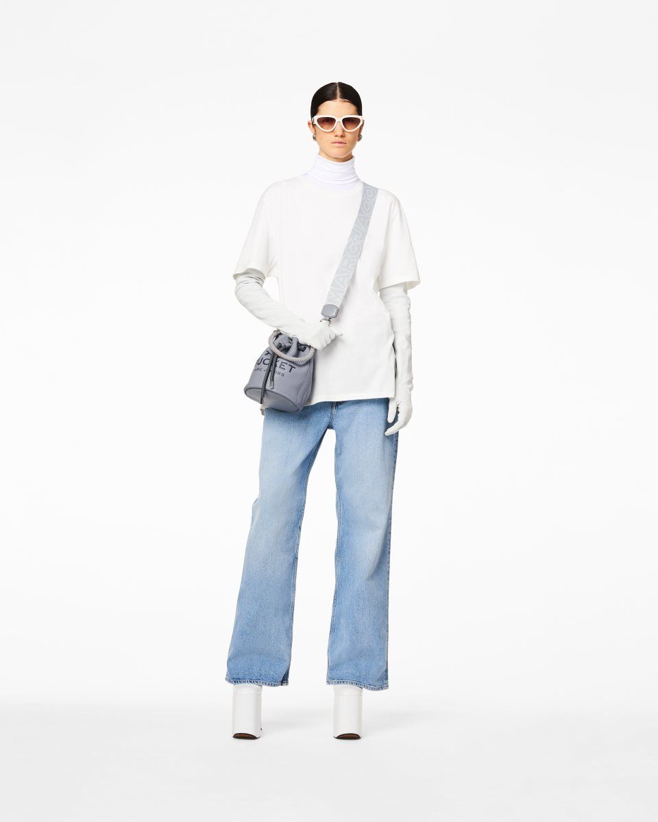 Sangle De Sac Marc Jacobs The Outline Logo Webbing Strap Femme Grise Multicolore | 281ACONLR