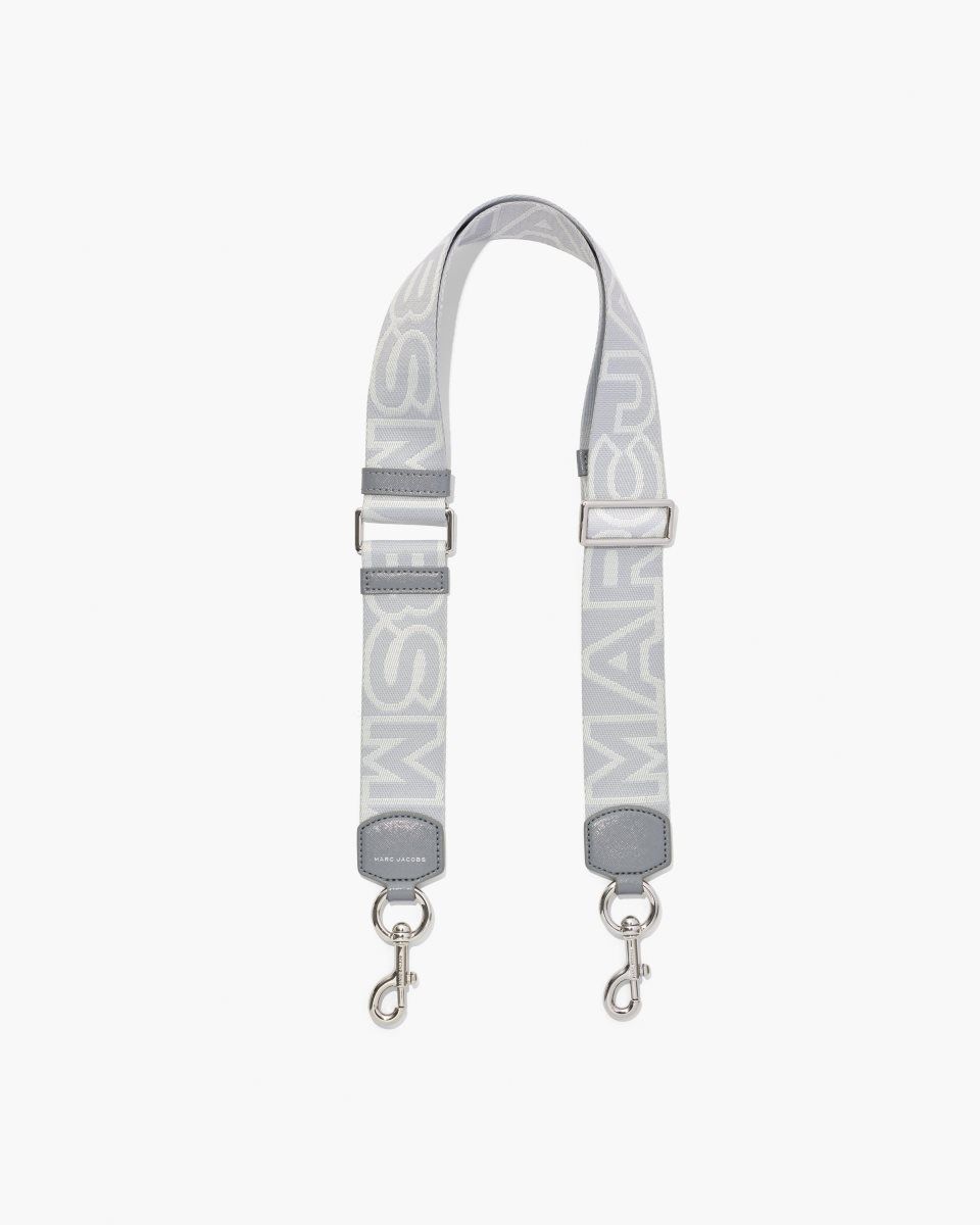 Sangle De Sac Marc Jacobs The Outline Logo Webbing Strap Femme Grise Multicolore | 281ACONLR