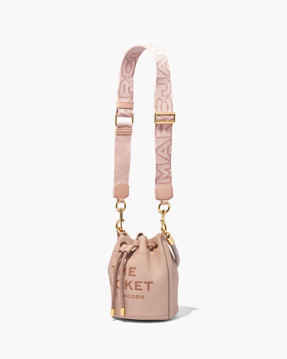Sangle De Sac Marc Jacobs The Outline Logo Webbing Strap Femme Rose Multicolore | 176PEYFXB