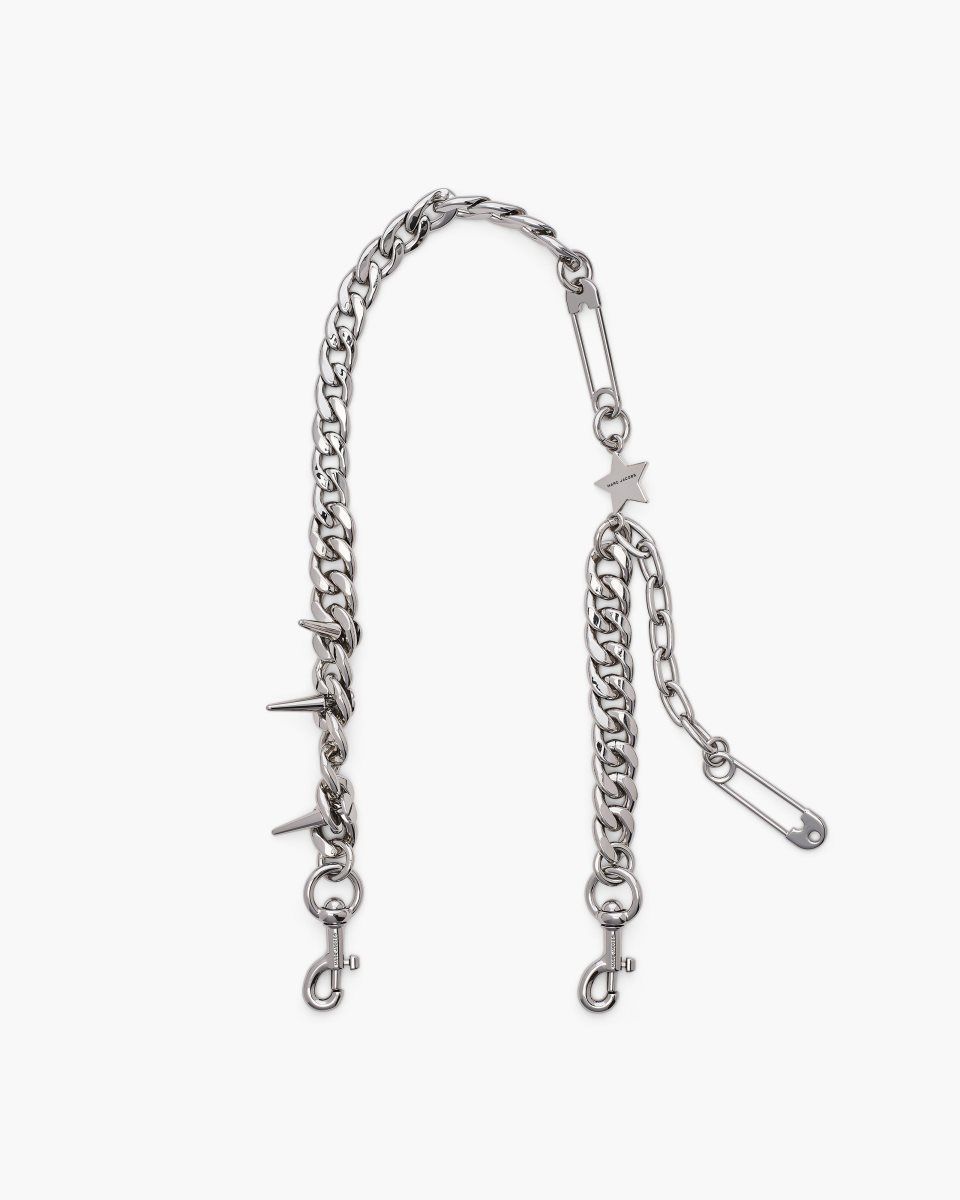 Sangle De Sac Marc Jacobs The Star Chain Shoulder Strap Femme Nickel | 592GBHDXP